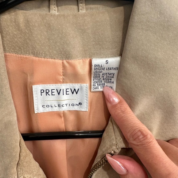 Preview Collection Tan Suede Jacket - Picture 2 of 9
